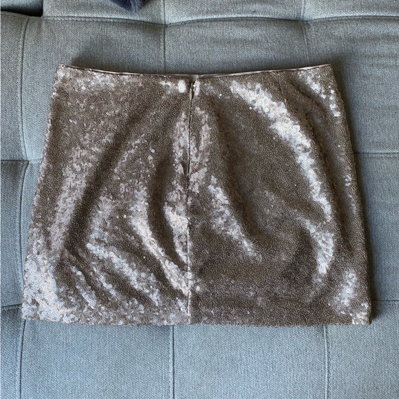 Champagne gold sequin GAP skirt - Picture 2 of 6